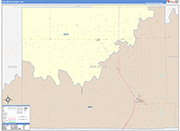 Box Butte County Wall Map Color Cast Style